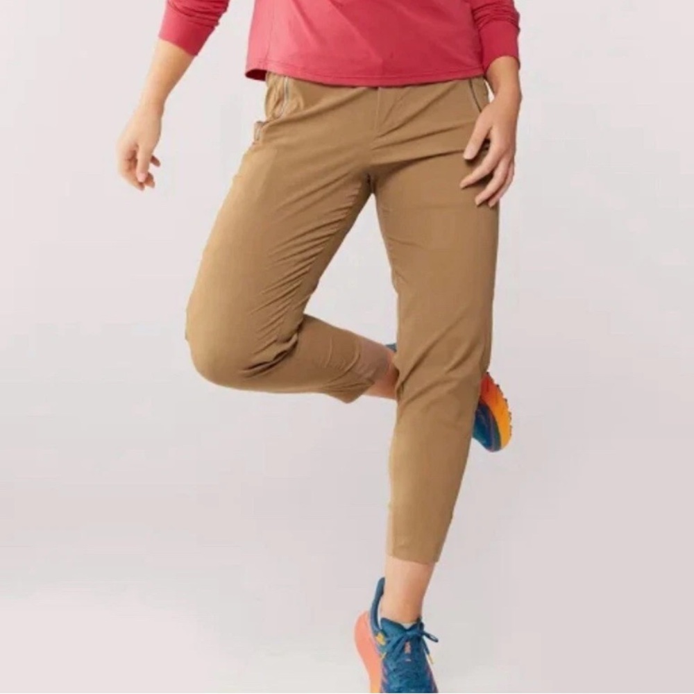 Athleta Trekkie North Big Sur Brown Jogger Rip Stop Outdoor Activewear Pants